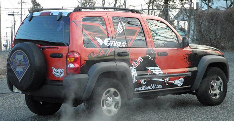 Philadelphia Wings Pro Lacrosse Team Car Wrap Sweepstakes Giveaway
