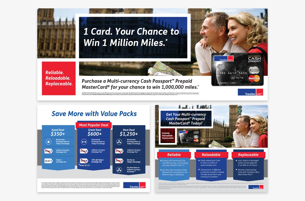 Travelex Million Miles Branding US Design