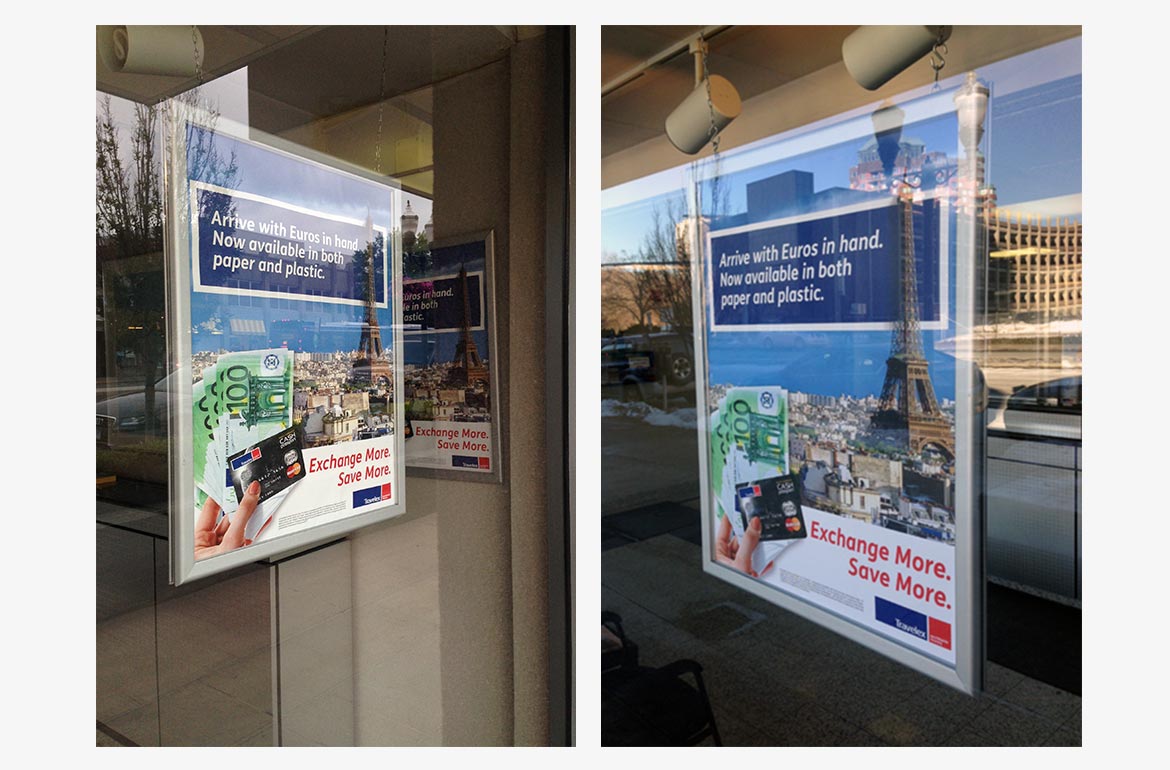 Stamford Connecticut Travelex Retail Display Design